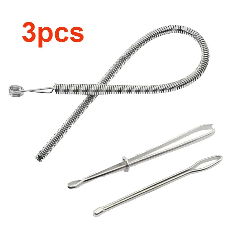 Bendable Drawstring Threader Clip for Pants, Hoodies & Elastic Drawstring Threader Tool Qme 3PCS