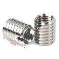 M8 to M6 Stainless Steel Thread Reducer Adapters – 10 Pack Thread Reducer Adapter Qme M8 to M6