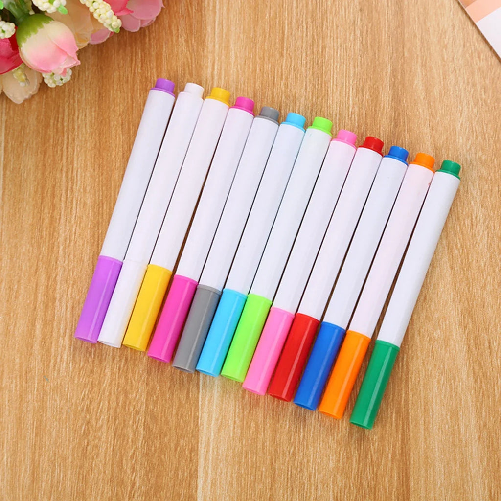 White Liquid Chalk Erasable Markers – Glass & Whiteboard Pens Liquid Chalk Markers Qme