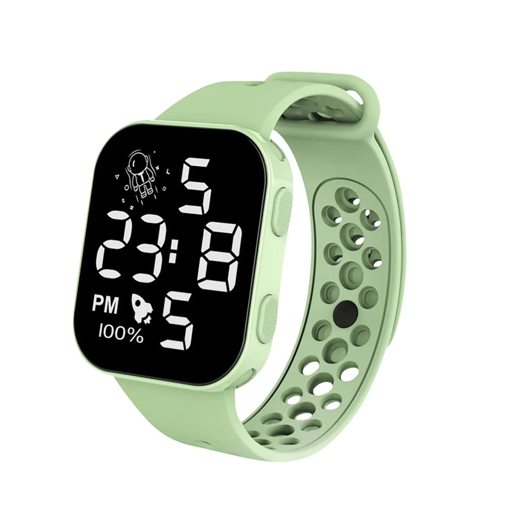 Kids LED Digital Watch | Silicone Strap, 8 Colors Kids Digital Watch Qme