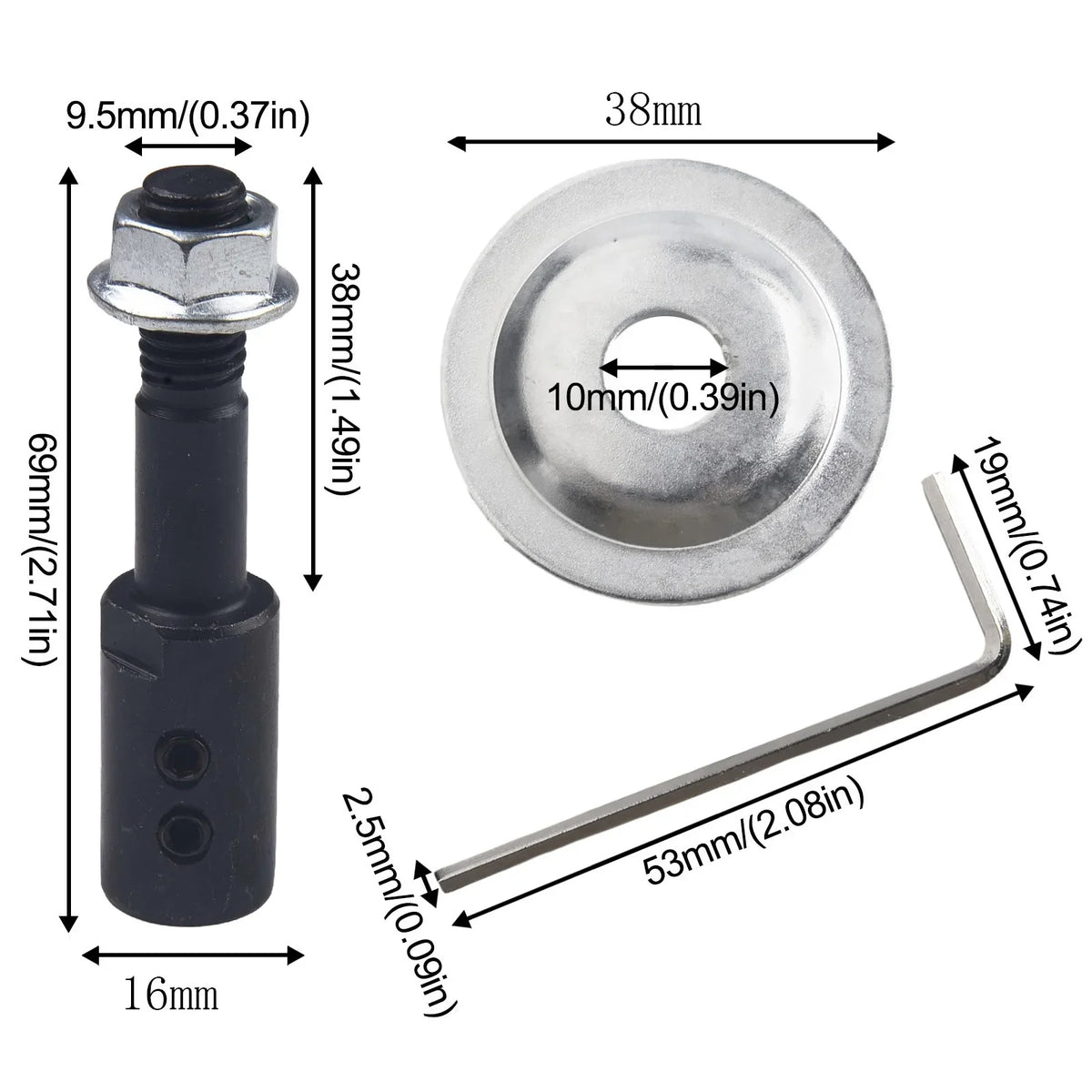 Spindle Adapter Motor Shaft Coupler Extender Sleeve Chuck Shaft Coupler Adapter Qme 10MM