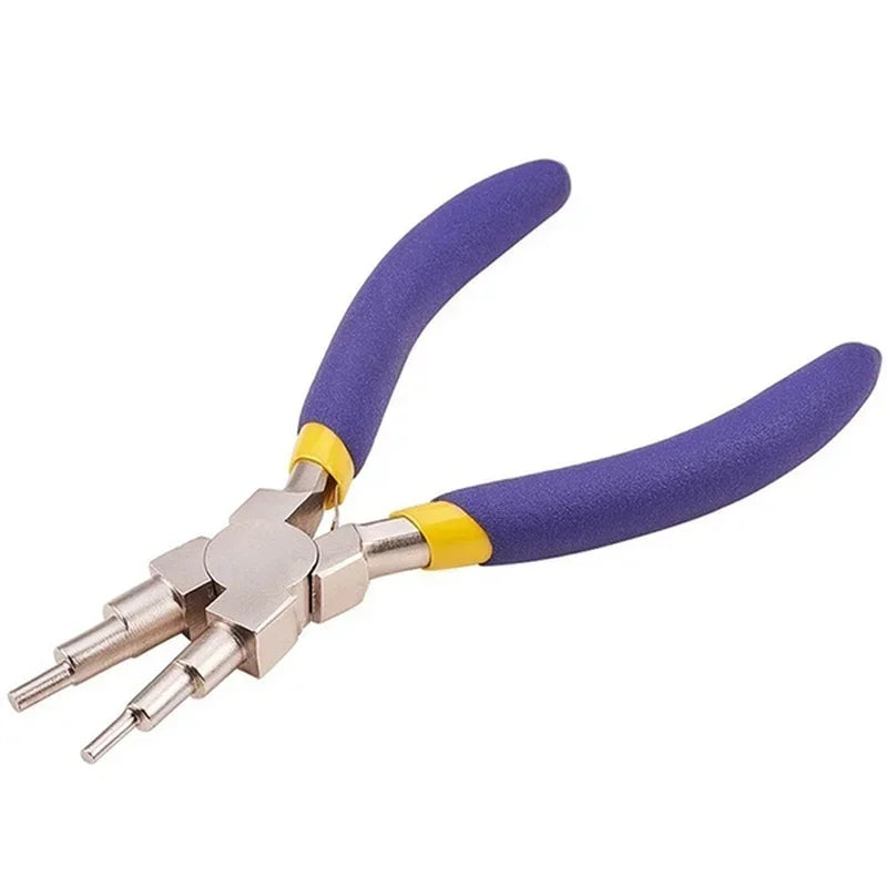 Carbon Steel Bail Making Pliers – 6-Size Round Nose Wire Looping Jewelry Making Pliers Qme