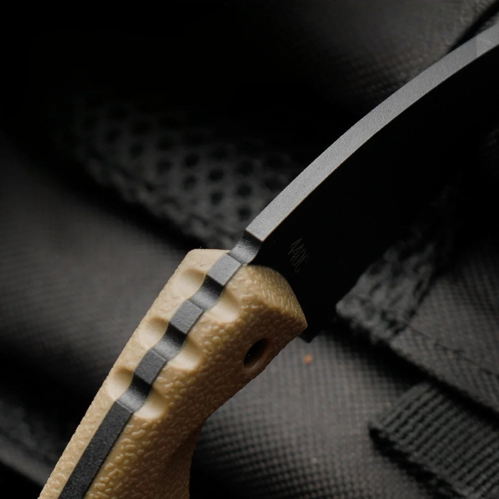 HUANGFU Straight Knife with Sheath – Outdoor Fixed Blade Fixed Blade Knife Qst