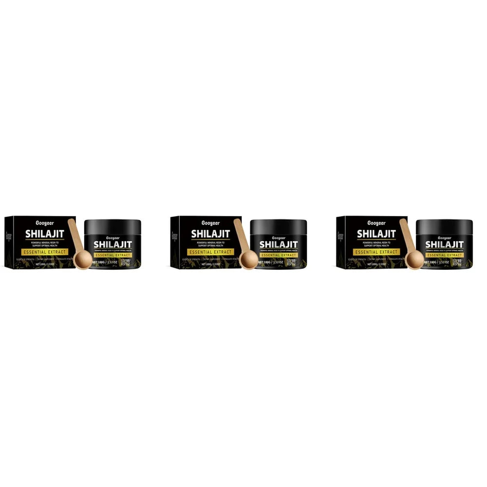 Shilajit Extract Powder – 85+ Trace Minerals & Fulvic Acid 100g Dietary Supplement Qst 300g (Pack of 3)