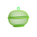 Metal Mesh Fruit Basket with Lid – 25cm Kitchen Storage Mesh Fruit Basket Qme Green