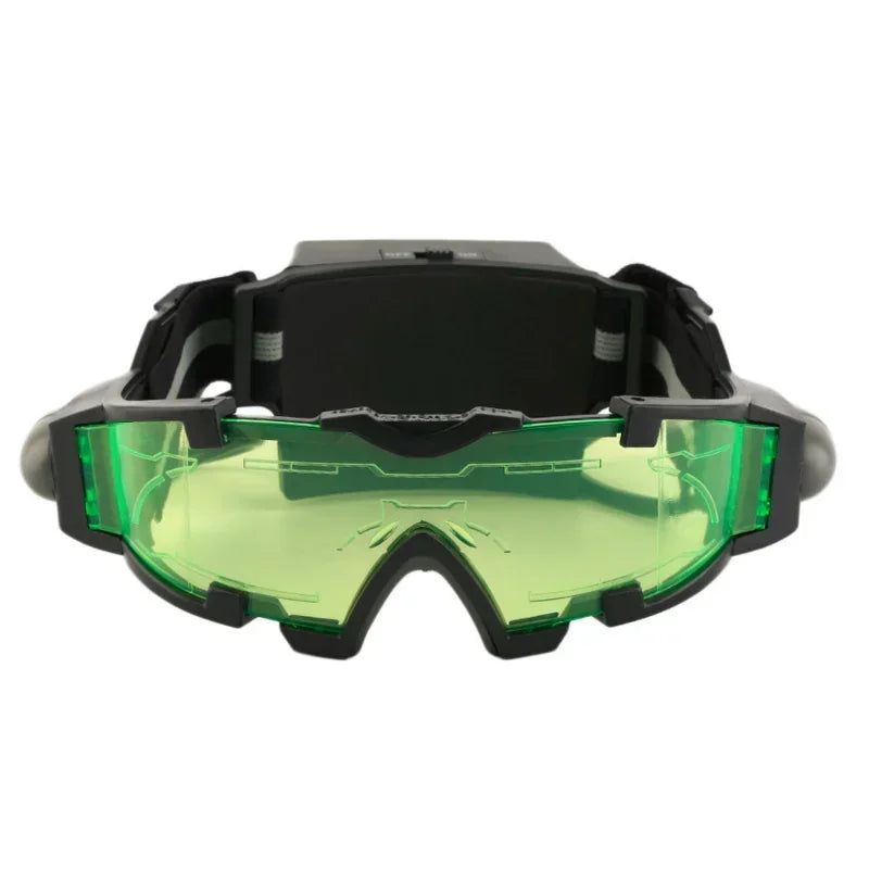 Kids Night Vision Goggles with Flip-Out LED Lights – Windproof Kids LED Goggles Qme