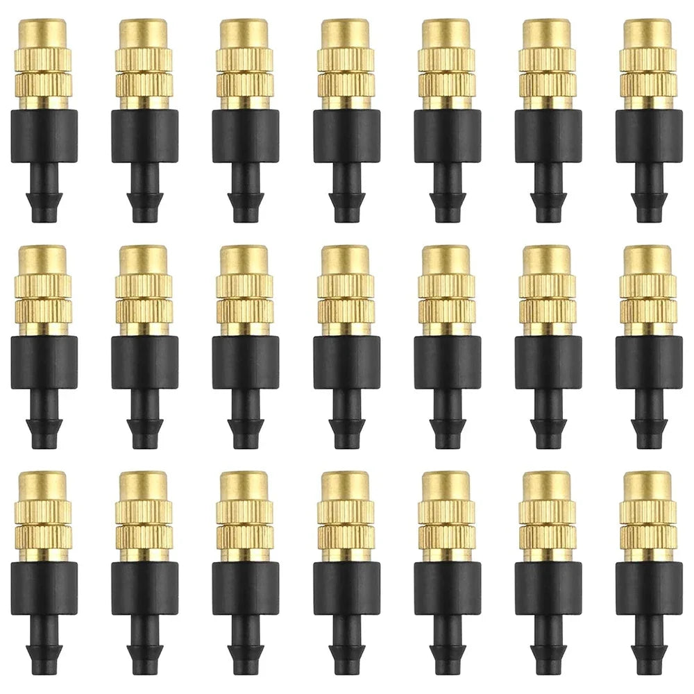PVC Outdoor Misting Cooling System – Brass Micro Sprinklers Garden Misting System Qme