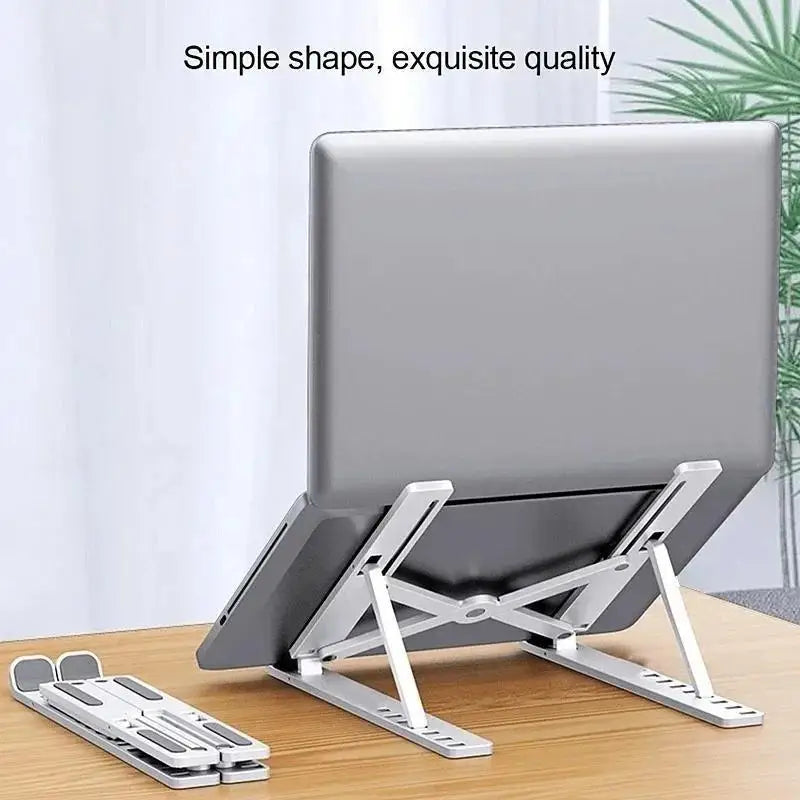 Portable Foldable Laptop Stand | Adjustable Holder 10–17" Laptop Stand Qme
