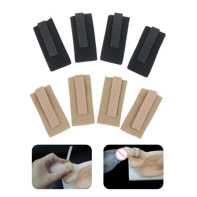 10Pcs Male Catheter Leg Strap – Adjustable Reusable Holder Band Catheter Leg Strap Qst