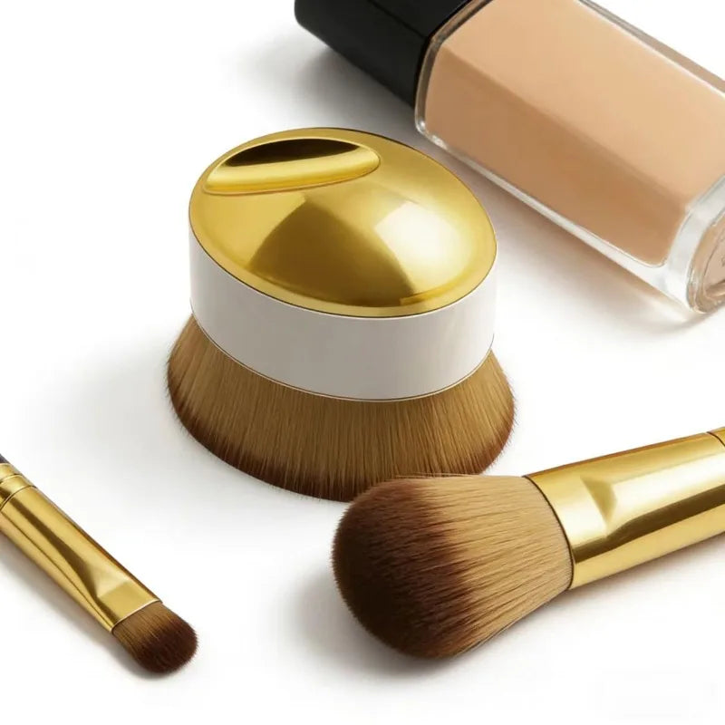 Dual Use Foundation Makeup Brush – Soft Seamless Fiber | Qme Foundation Makeup Brush Qme