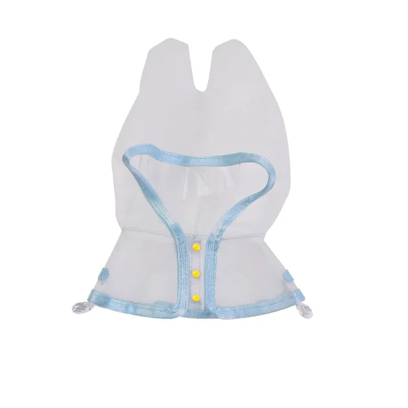 Labubu Doll Transparent Raincoat Outfit – Fits 15cm Dolls Doll Outfit Qme Clear