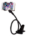 Adjustable Long Arm Bedside Phone Holder Stand | Flexible Mount Phone Stand Mount Qme black