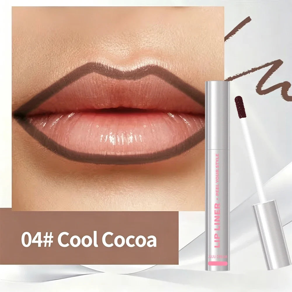 24-Hour Peel Off Lip Tint | Waterproof Long Lasting Stain Peel Off Lip Tint Qme Coffee Brown 2g