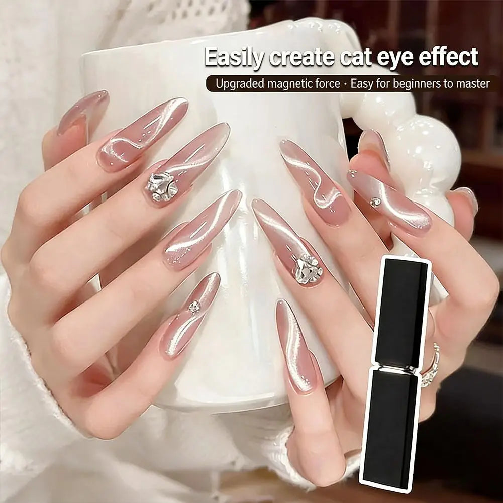 Cat Eye Nail Art Magnetic Stick – Starry Glass Gel Polish Tool Nail Art Magnet Qme