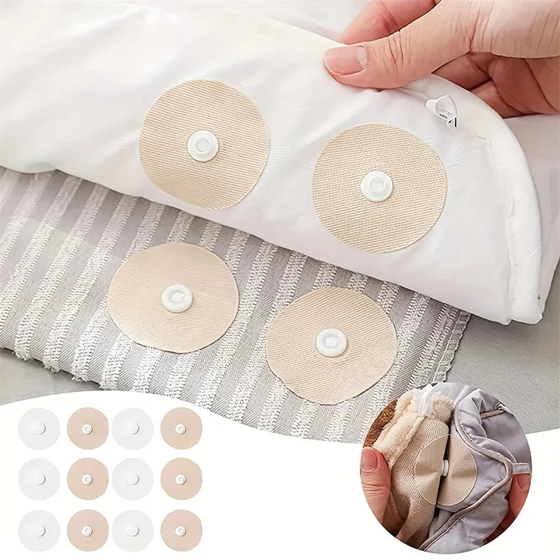 Round Quilt Snaps Pin Clips – No-Iron Duvet Fasteners 10–20 Pairs Quilt Fastener Clips Qme