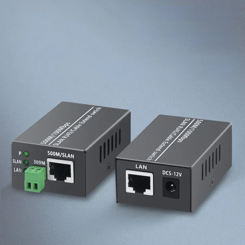 Ethernet Over Twisted Pair Extender RJ45 LAN Booster 500M Network Extender Qme