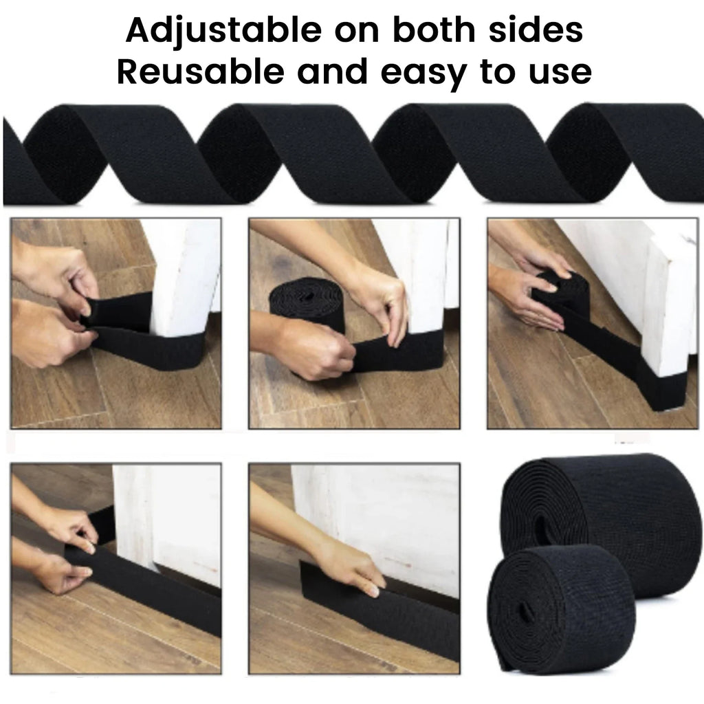 Under Couch Blocker Dustproof Adjustable Adhesive Strap Couch Gap Blocker Qme