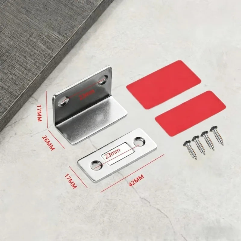 Magnetic Door Catch Latch – Invisible Drill-Free Adhesive Mount Door Catch Latch Qme