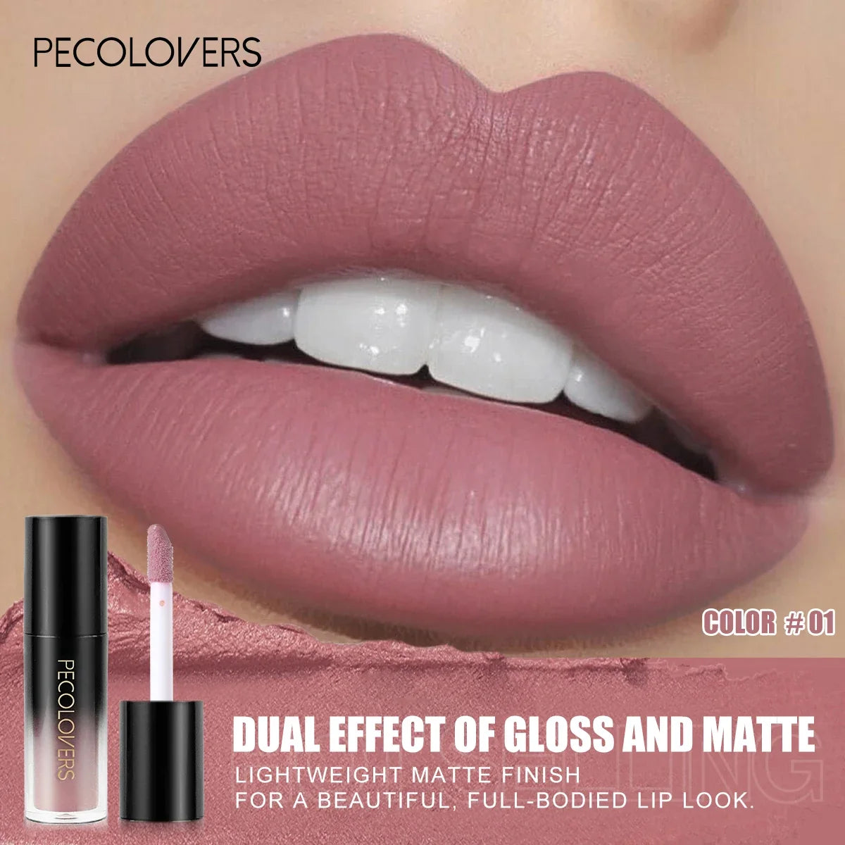 Matte Velvet Lip Gloss – Waterproof & Long-Lasting, 31 Shades Matte Lip Gloss Qme