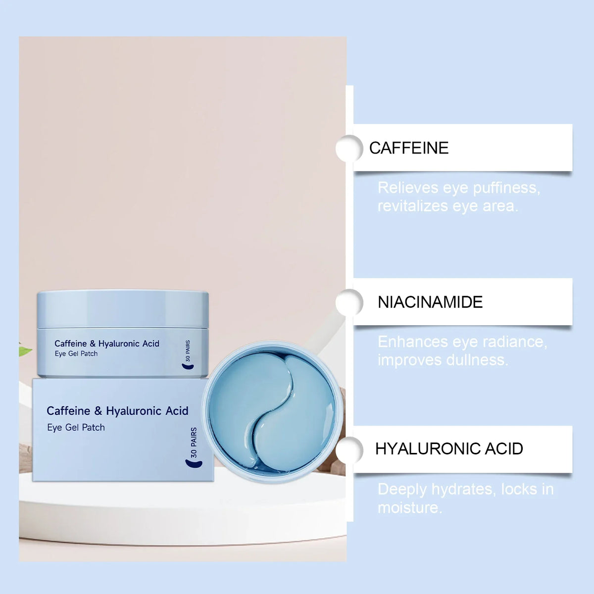 Qme Coffee Eye Cream Roller – Moisturizing & Brightening Eye Cream Roller Qme