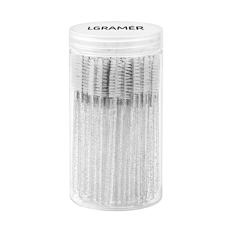 Disposable Mascara Wands & Eyelash Brushes 50/100 Pcs Mascara Wand Set Qst White-100pcs