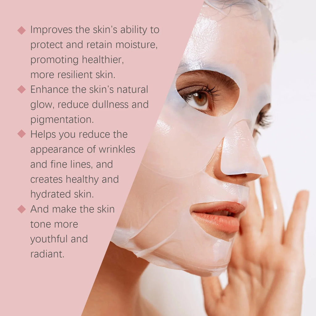 Bio-Collagen Deep Sheet Mask – Hydrating & Brightening 3pc Collagen Sheet Mask Qst