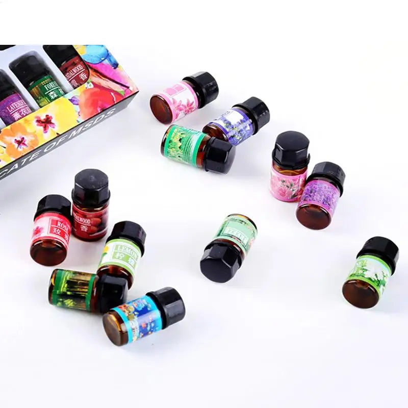 Water-Soluble Aromatherapy Essential Oil Set – 12 x 3ml Vials Essential Oil Set Qme
