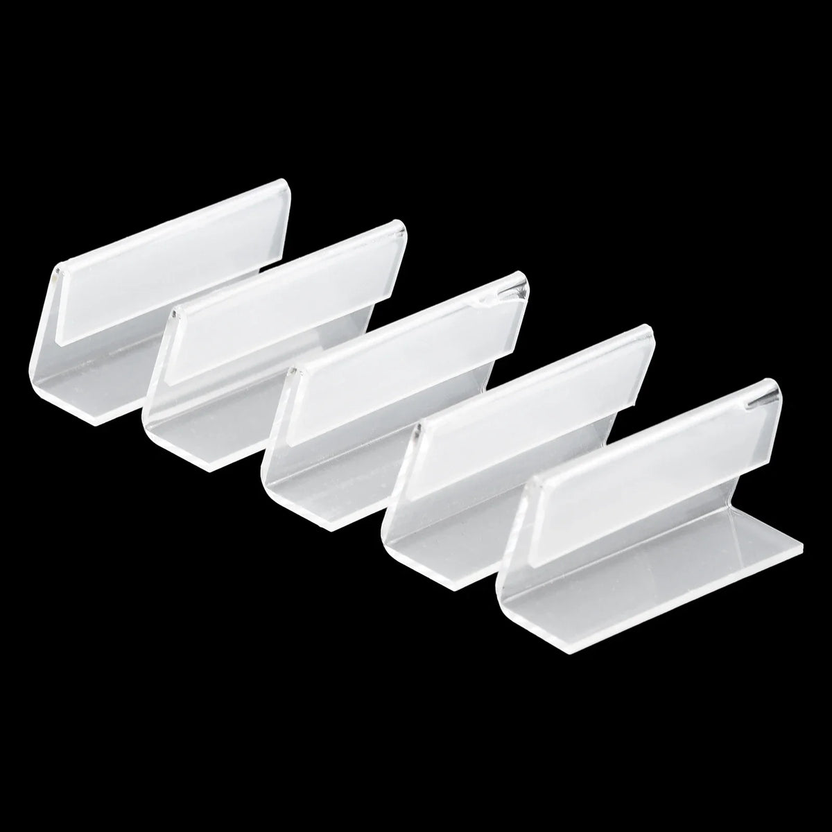 Acrylic Mini Sign Display Holder Price Card Tag Stand 25pcs Sign Display Stand Qme