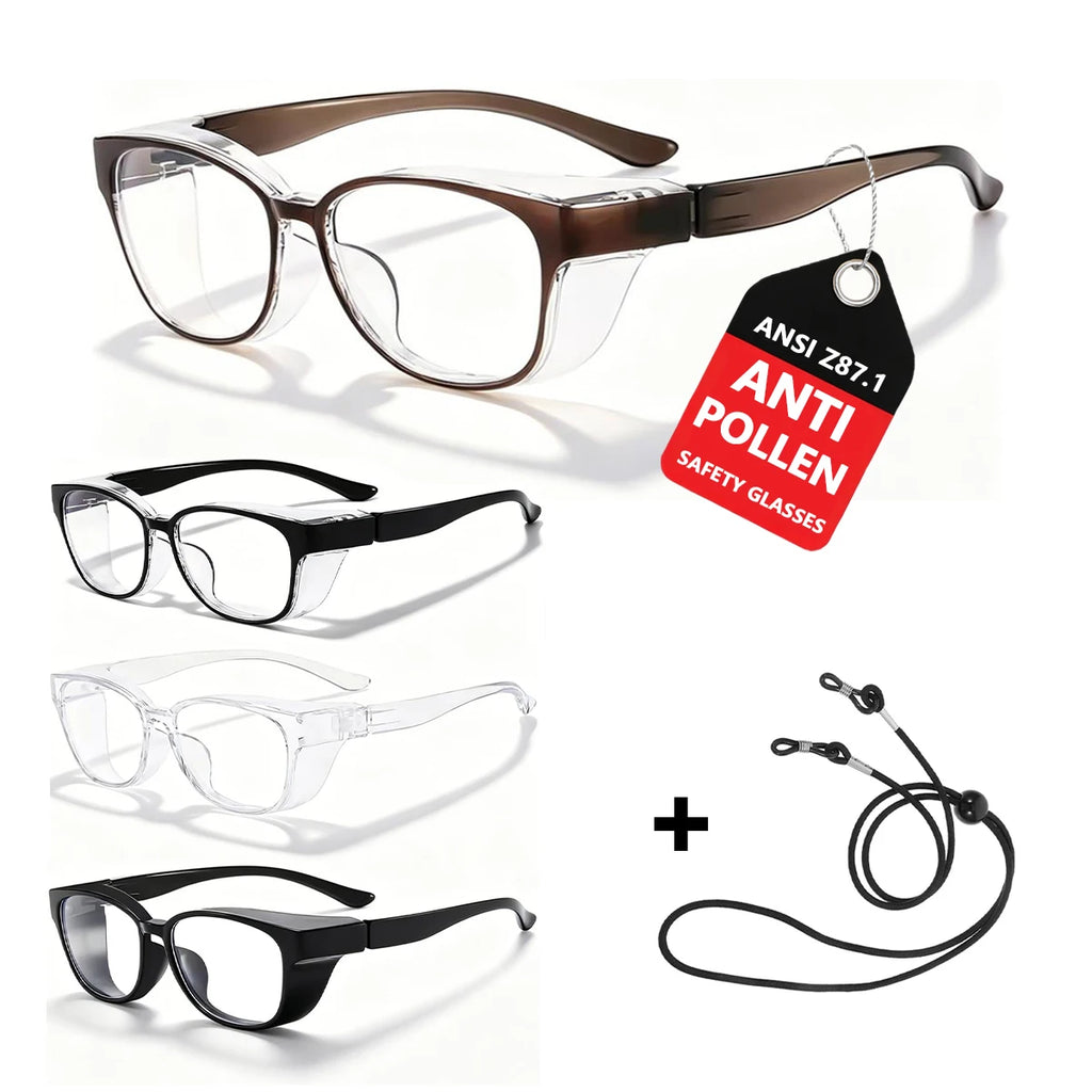 VOPHA Anti-Pollen Safety Goggles – Anti-Fog UV Protection Safety Goggles Qst
