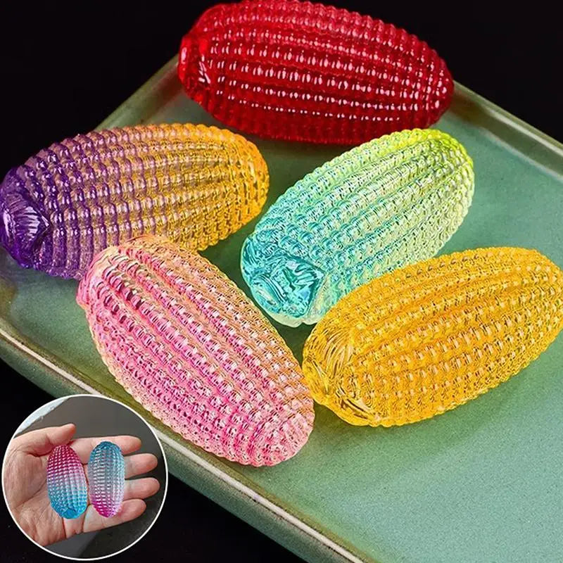 Crystal Corn Ornament – Glass Good Luck Desktop Decor Prop Decorative Ornament Qme