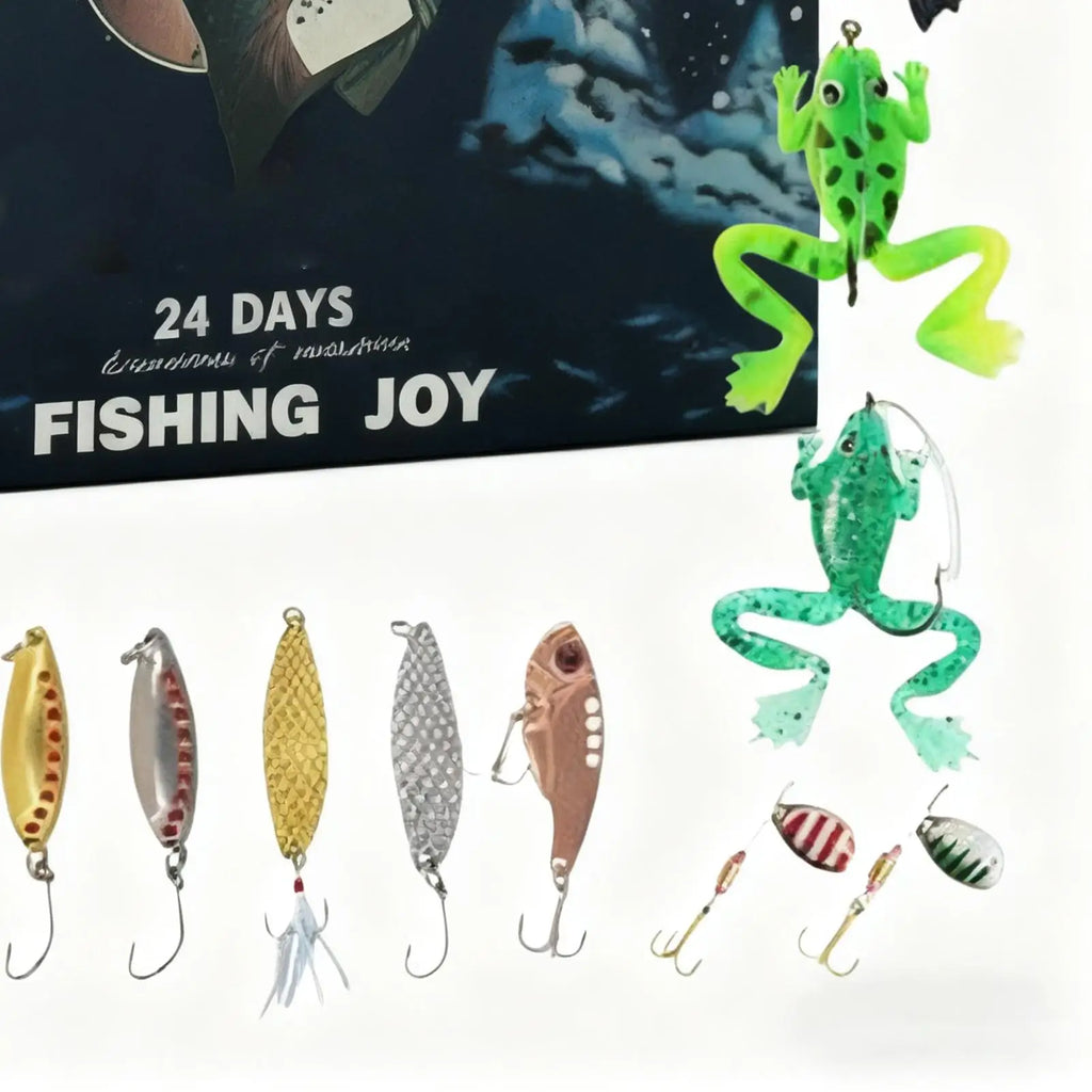 Christmas Advent Calendar – 24 Fishing Lures | Angler Gift Fishing Advent Calendar Qme