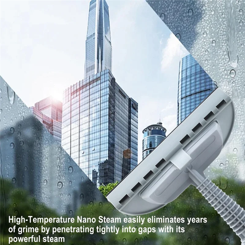 MiLESEEY B15C Handheld Steam Cleaner 9 Attachments EU Plug Handheld Steam Cleaner Qst