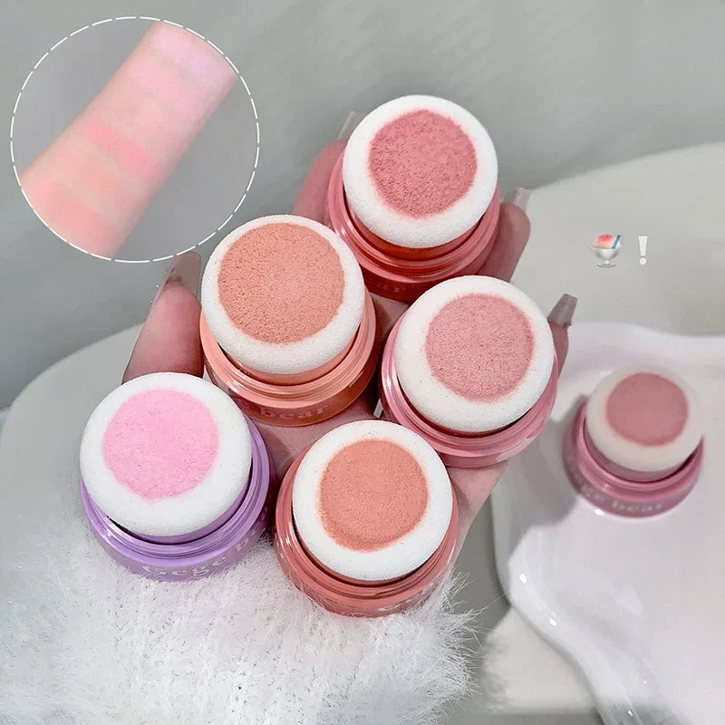 Gege Bear Matte Blush Powder – Natural Finish, Long-Lasting Matte Blush Powder Qme