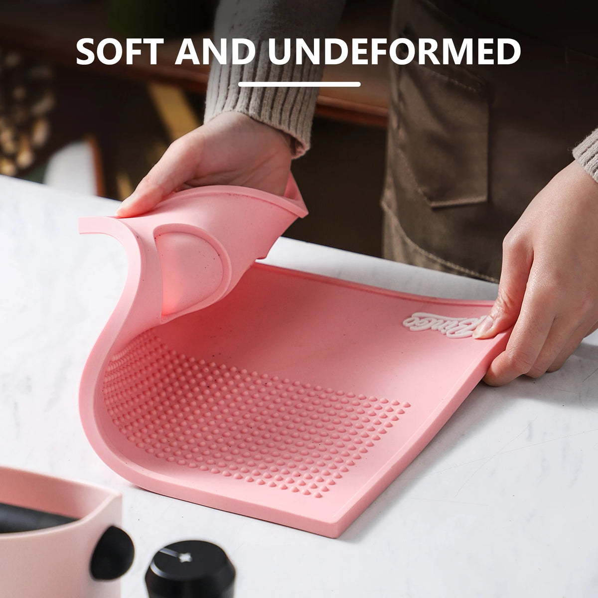 Bincoo Pink Bar Mat – Waterproof with Tool Slots | Barista Coffee Bar Mat Qst