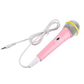 Kids Wired Karaoke Microphone – 3.5mm Portable Singing Mic Kids Karaoke Mic Qst Pink