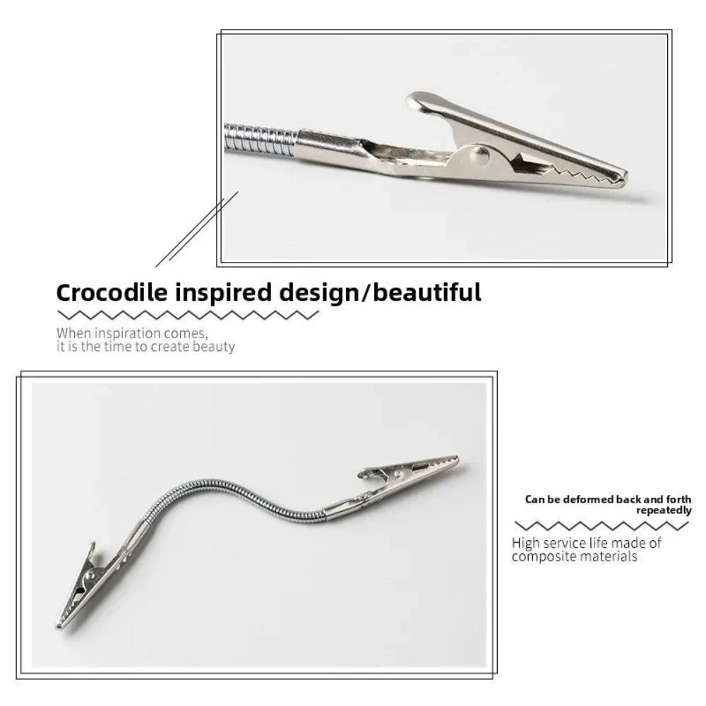 Stainless Steel Long Tail Clip – Photo & Paper Holder, 18cm Desk Clip Holder Qme