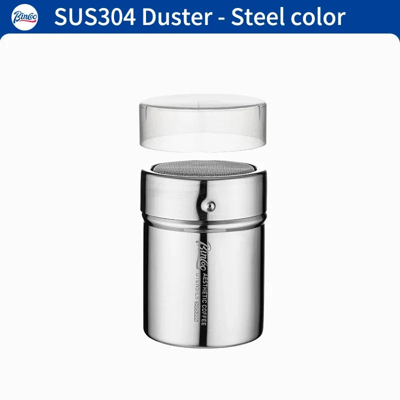 Bincoo Coffee Powder Spreader – Fine Mesh Stainless Steel Sieve Coffee Powder Sieve Qst Silver