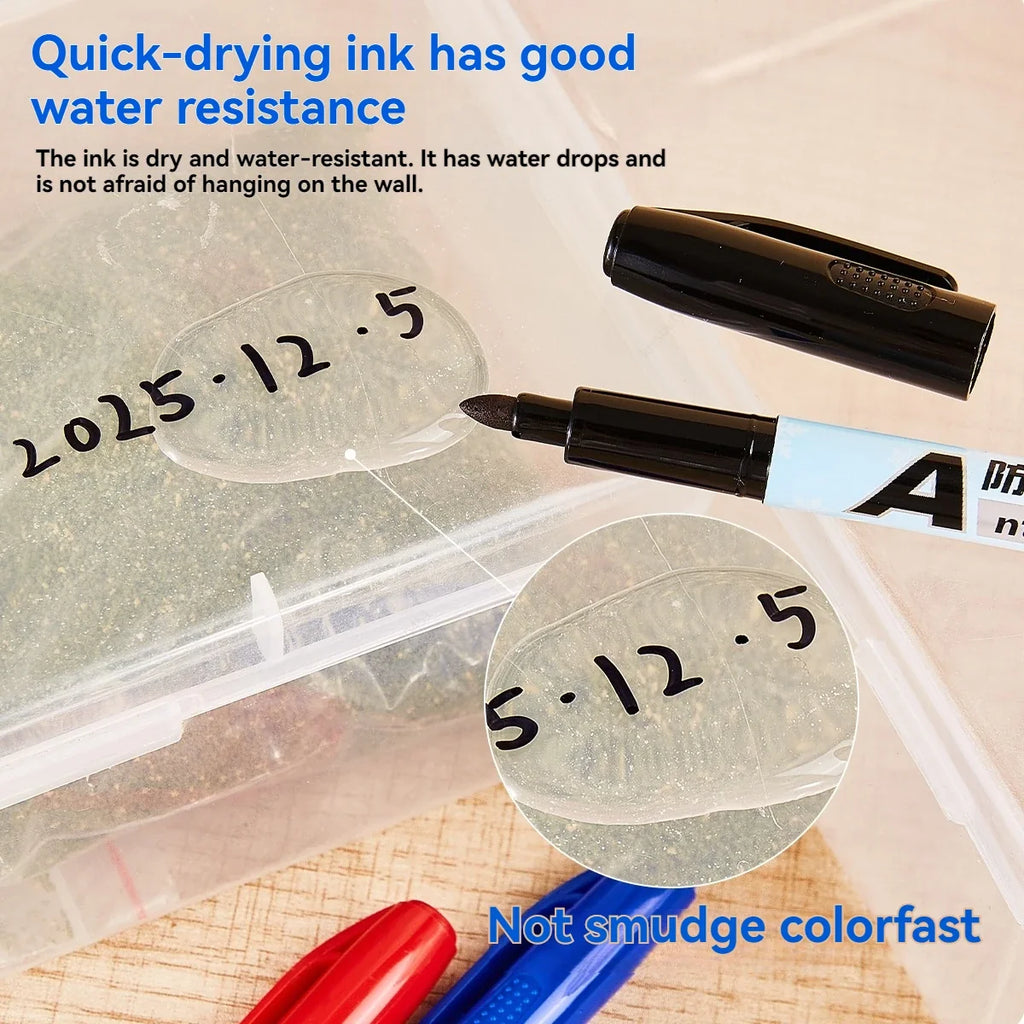 Antifreeze Oily Marker Pens – Quick Dry Waterproof Non-Toxic Waterproof Marker Pens Qme