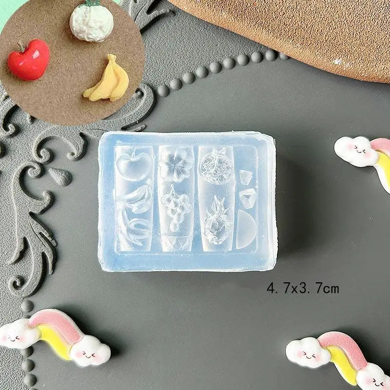 3D Fruit Flower Silicone Nail Mold – DIY Nail Art Template Nail Art Mold Qst A3