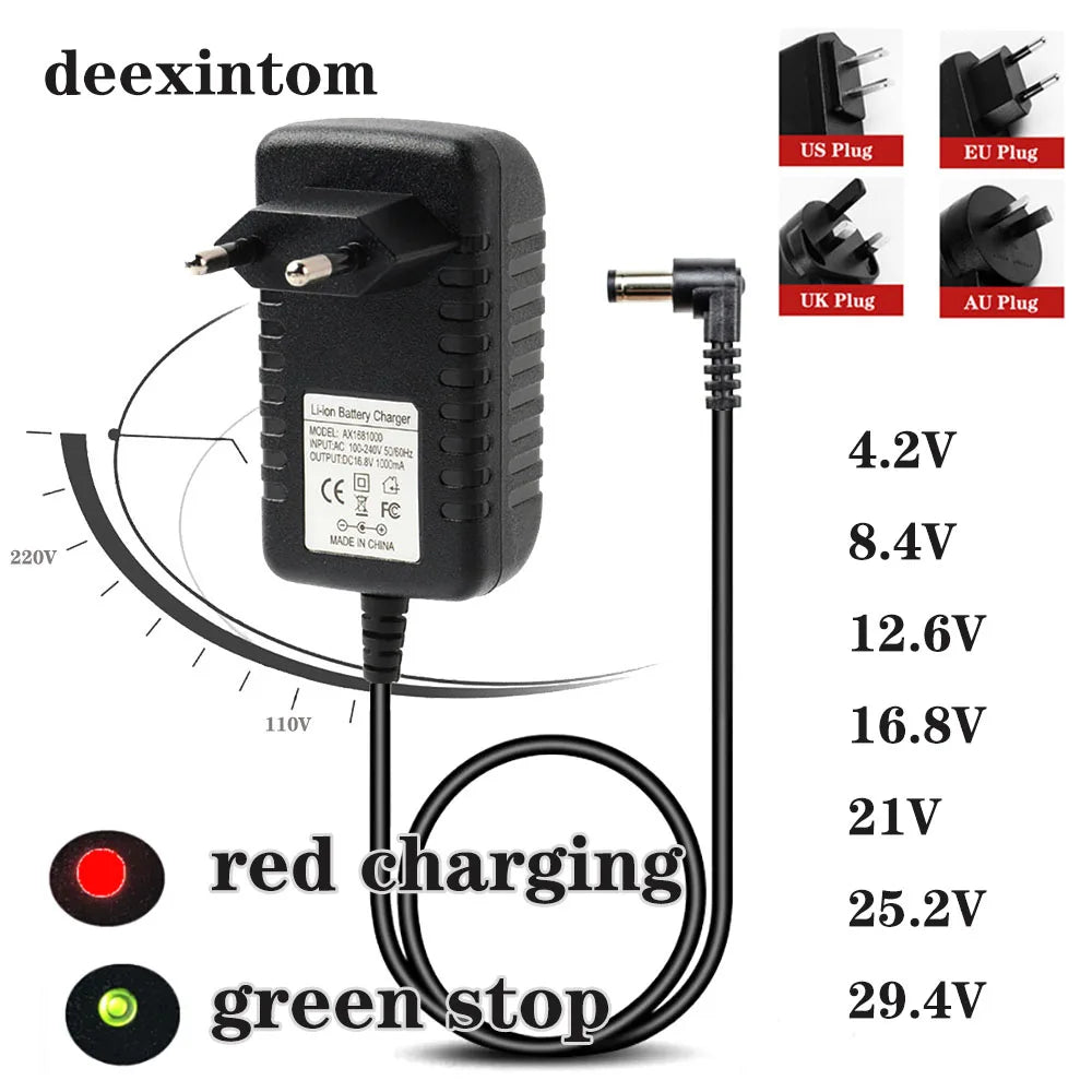 18650 Lithium Battery Charger Multi-Voltage 1A 2A 3A Lithium Battery Charger Qme
