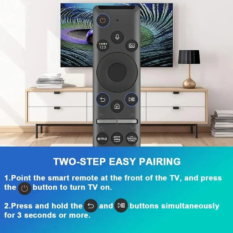 Samsung Voice Remote BN59-01330A BN59-01329A Replacement TV Remote Control Qme
