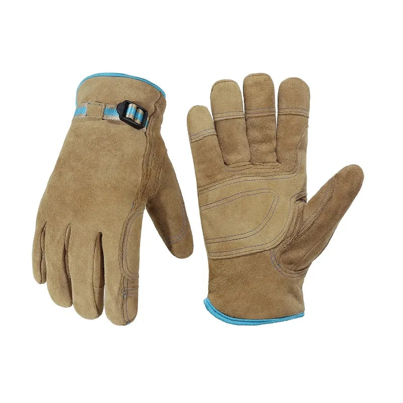 Women's Deer Leather Winter Gloves – Warm & Durable Leather Winter Gloves Qme