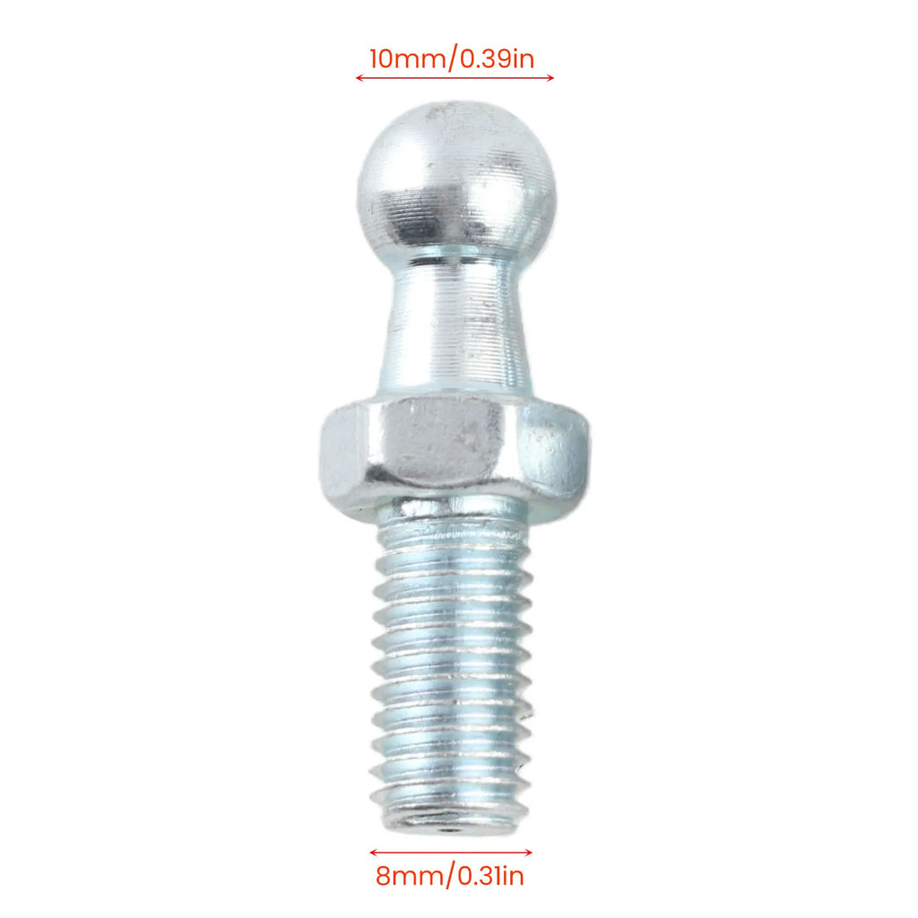 M8 Iron Ball Stud Bolt for Car Gas Struts & Bonnet – 2 Pcs Auto Fastener Hardware Qme
