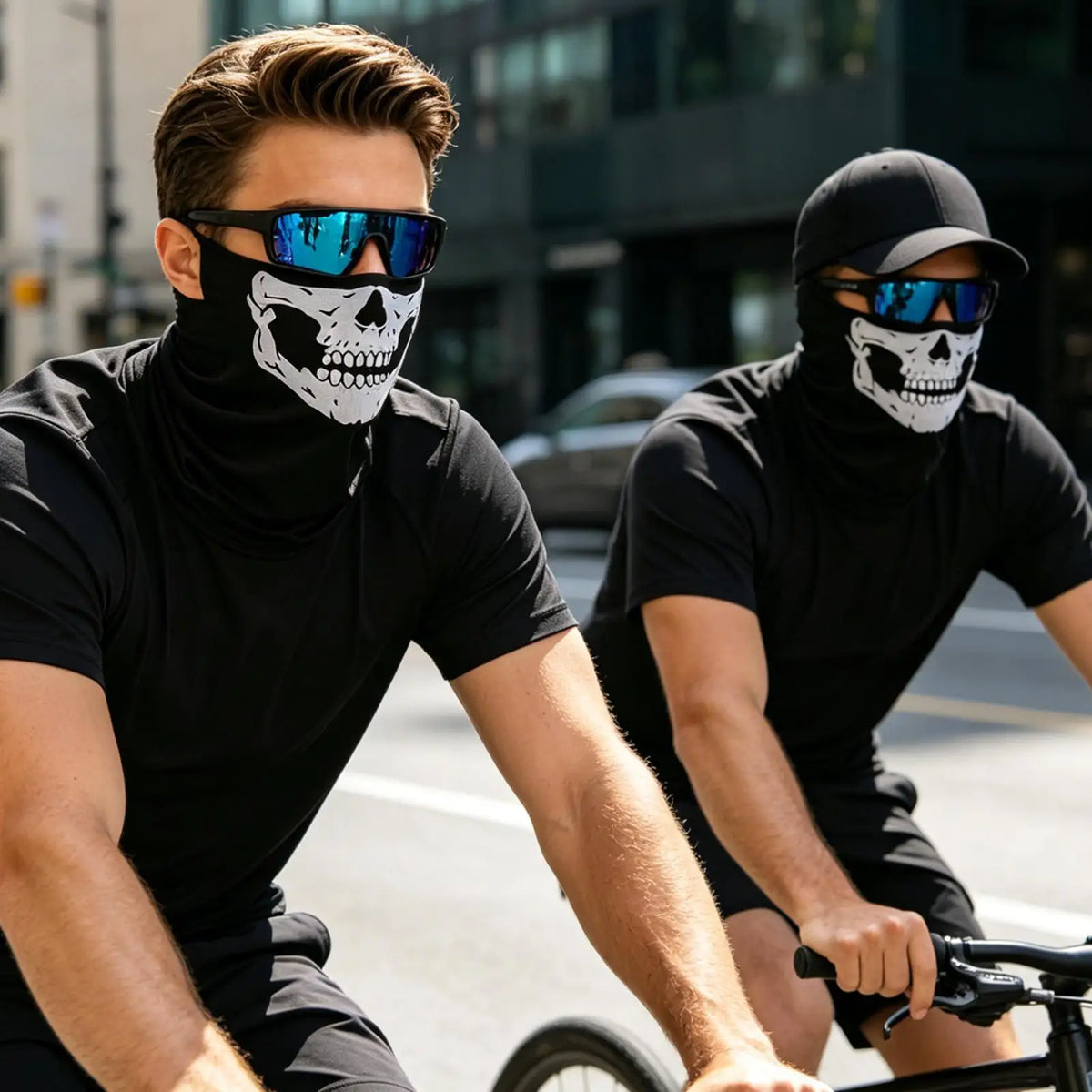 Skull Pattern Breathable Sports Bandana & Head Scarf Sports Bandana Qme
