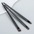 Blade Flat Eyeliner & Eyebrow Brush – Fine Tip, Portable Makeup Brush Qme Black China Mainland