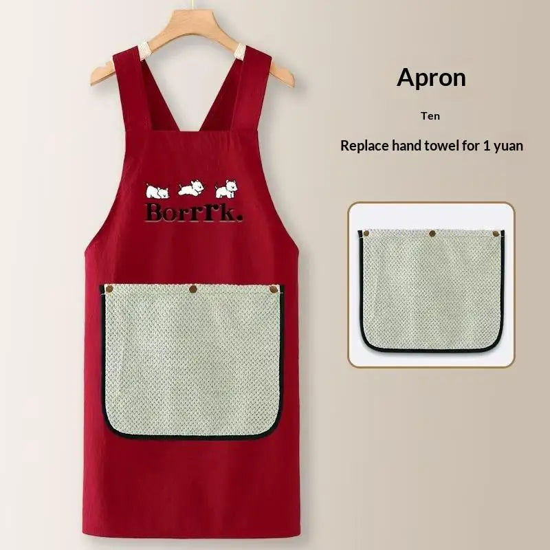 Oil-Proof Waterproof Cooking Apron for Men & Women Kitchen Apron Qme A2