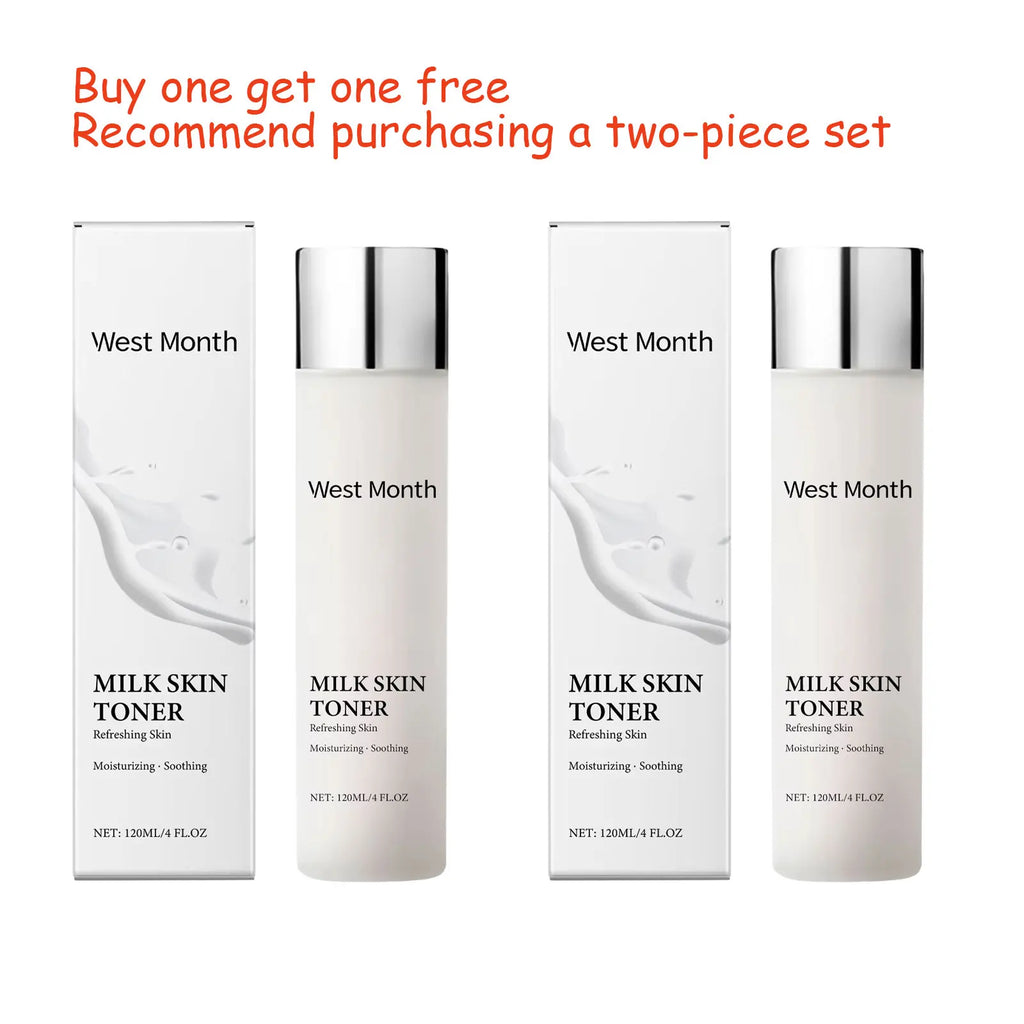 WEST MONTH Milk Skin Toner 4oz – Moisturizing Niacinamide Toner Facial Toner Qst 240ml
