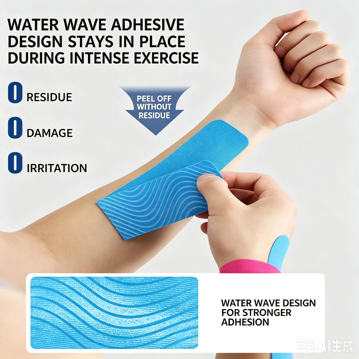 Kinesiology Sports Tape – Elastic, Waterproof, 18 Colors, 5m x 5cm Kinesiology Sports Tape Qme