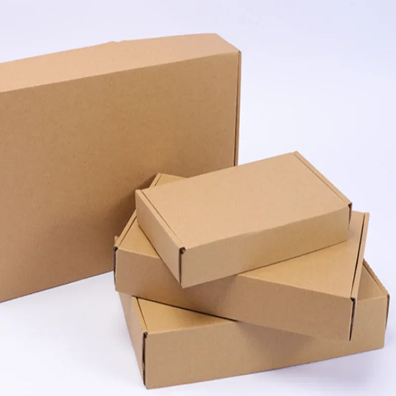 Corrugated Cardboard Box Mailers 20-Pack – White & Brown Cardboard Mailer Boxes Qme