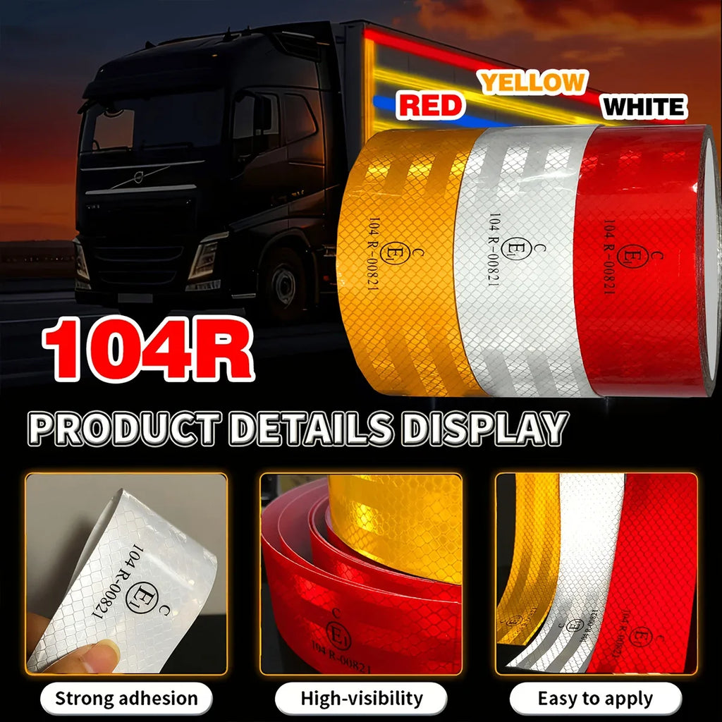 Waterproof Reflective Safety Tape – High-Visibility Warning Sheet Reflective Safety Tape Qme
